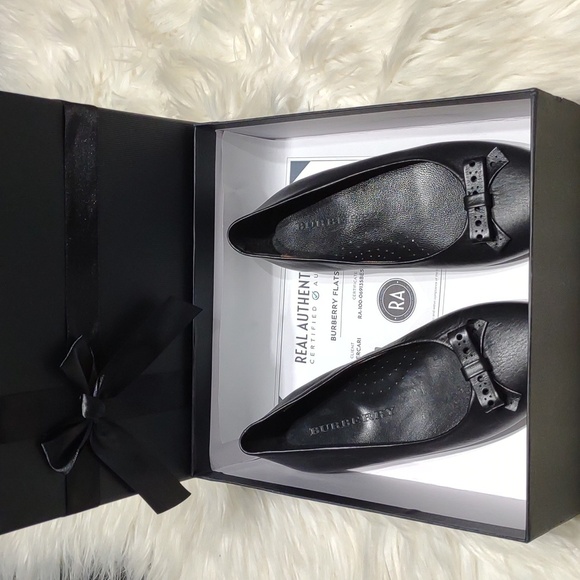 Burberry Black Flats Bow Detail size EU 35 - Picture 3 of 15